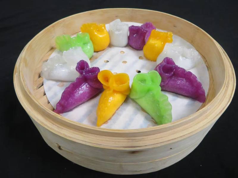纯手工《果蔬金鱼饺》多种口味鱼饺蒸饺健康营养批发