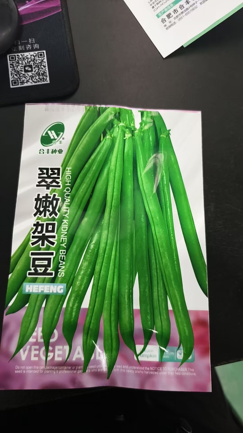 不搭架豆角种子-早熟丰产肉厚质脆分枝力强品质好