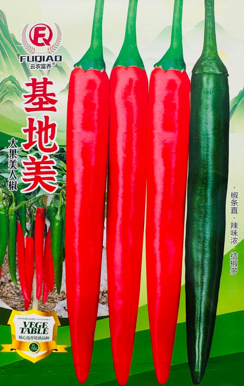韩国基地美大果美人椒种子红尖椒种子耐裂海花红辣椒种子