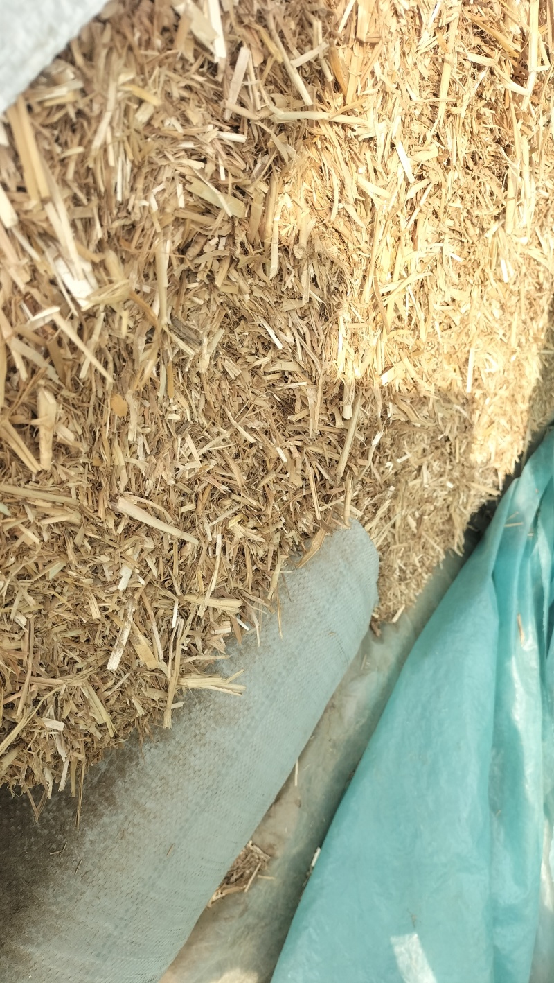 揉丝压块麦秸