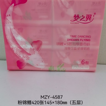 5层木浆纸抽纸，420张，145×180mm