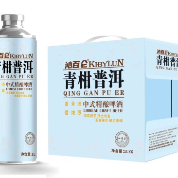 沁百仑精酿啤酒，青柑普洱口味