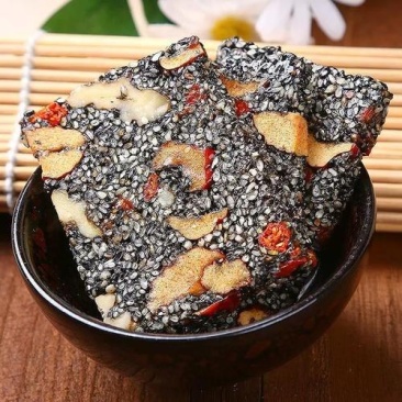 黑芝麻营养糕独立包代发软糯核桃枸杞红枣年货零食黑芝麻糕