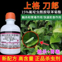 老牌子刀郎15氟啶酰胺联苯菊酯桃树桃蚜茶小绿叶蝉正品农药