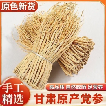 新货党参白条正宗甘肃岷县商用批发当归黄芪白条党参
