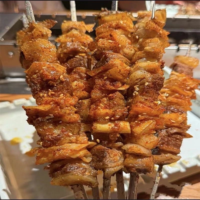 清真牛宫后夹肉串