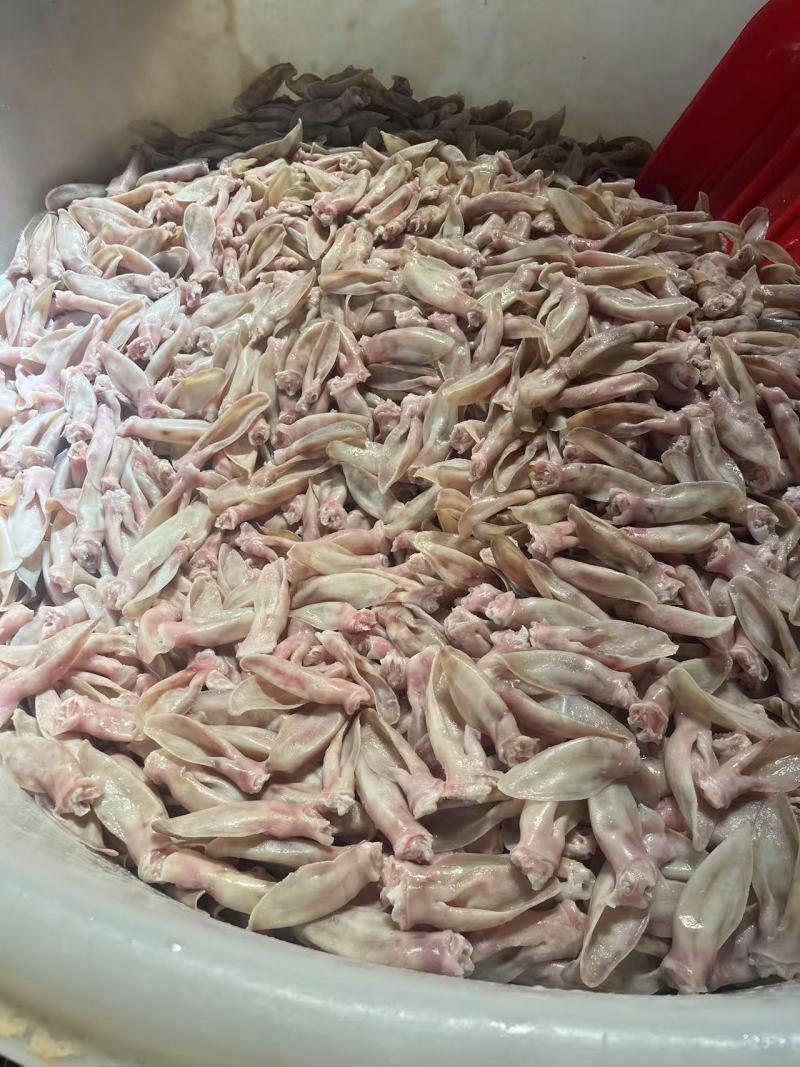 兔耳朵，分白色和灰色原色的是食用的，漂白的做宠物饲料的