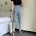 春夏新款女装韩系复古水洗浅色牛仔裤，独立包装带吊牌，码数