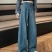 牛仔裤2025春装新款女复装古做高旧腰长款显瘦微
