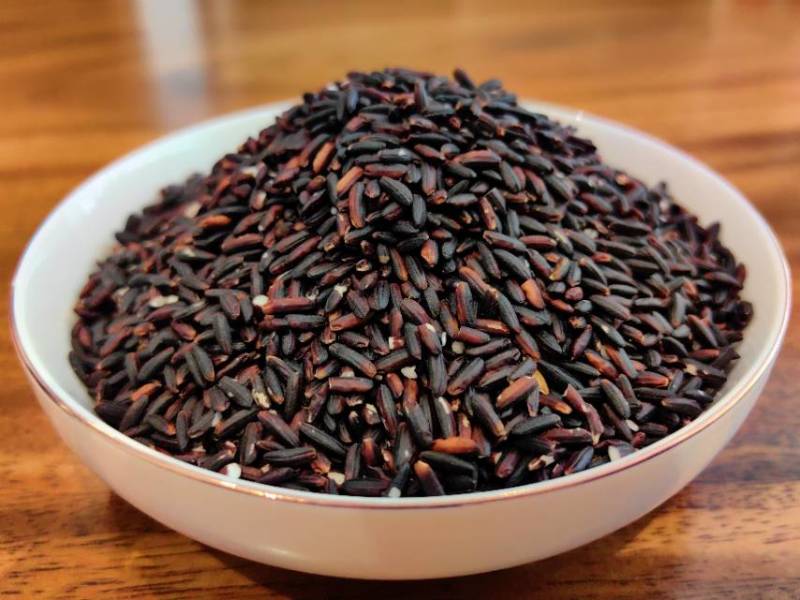 紫黑香米/糙米/紫米/老品种黑米/梯田黑香米新米/全谷米