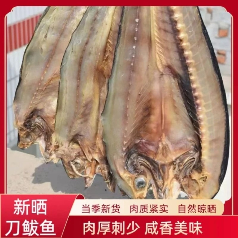 去内脏开背鲅鱼片马鲛鱼干淡干鱼肉烧烤食材风干鱼干燕鲅鱼段