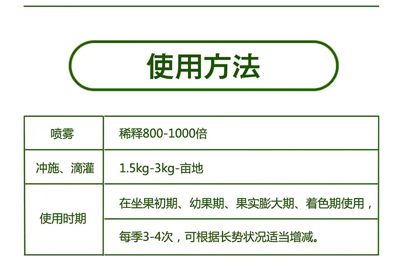 糖醇钙镁硼锌铁钼叶面肥中量元素水溶肥料果树蔬菜钙镁防裂果