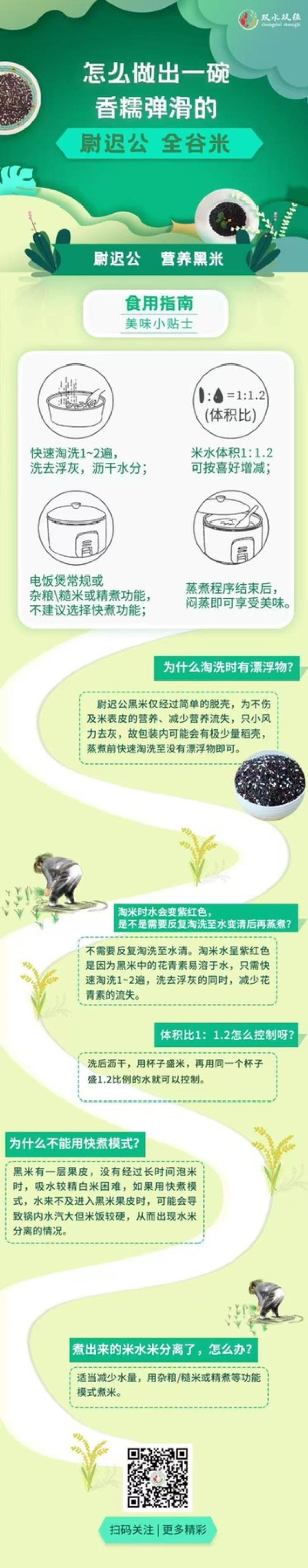 华墨香黑米，口感很好的糙米，籼米糯性