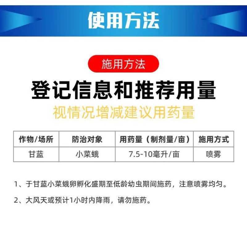 河北兴柏助尔丰甲氨基阿维菌素苯甲酸盐甘蓝小菜蛾农药杀虫剂