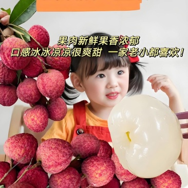 果肉鲜美精品荔枝海南妃子笑爆汁的甜产地直发