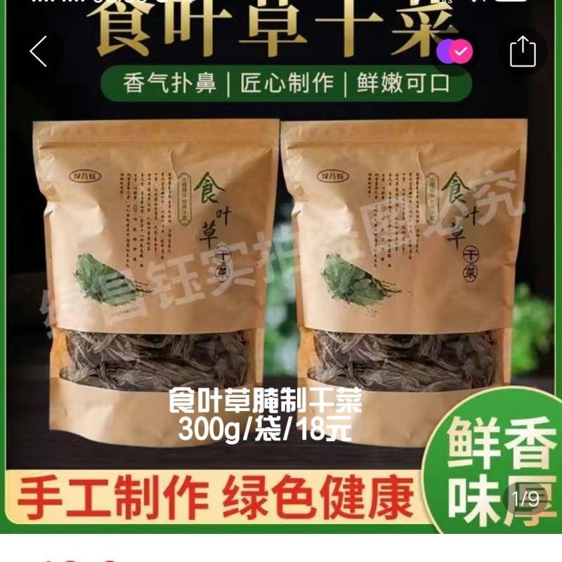 食叶草新食品原料(干菜)