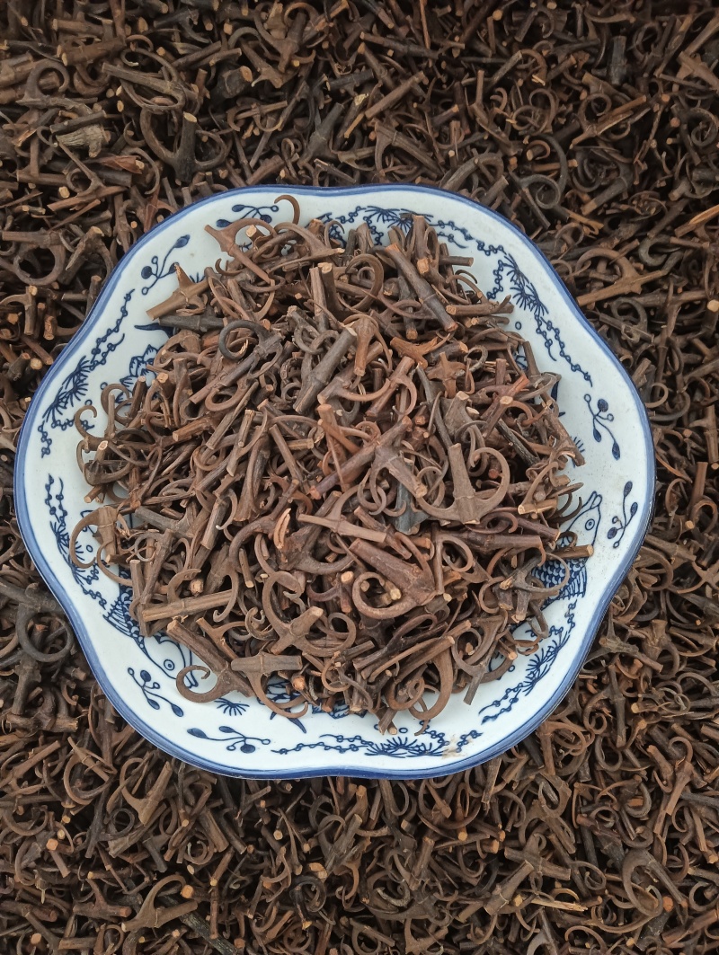 钩藤钩丁双钩实物实拍规格任选鲁赣批发各种中药材