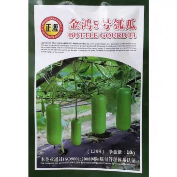 金鸿5号瓠瓜种子早生耐热耐寒瓜色油绿味甜