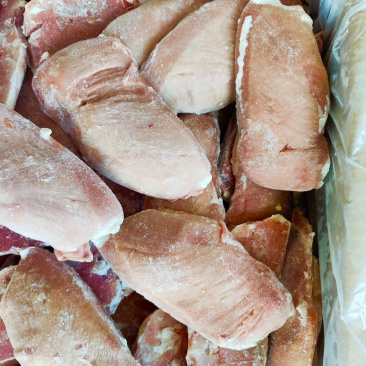 佰益一级冷冻纯干去皮鸭胸鸭脯肉整箱生鸭肉