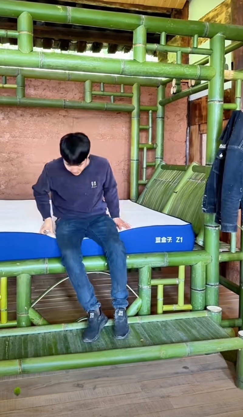 夏季竹床竹制品四川南充老斑竹纯手工制作竹床