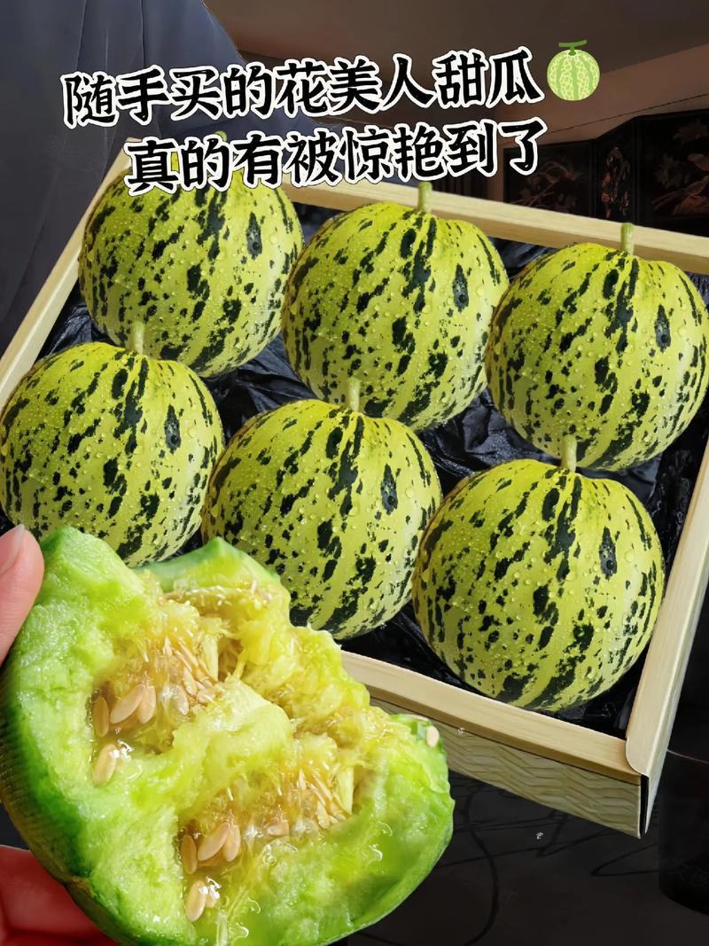 花美人甜瓜山东莘县产区量大，质量保证，口感好