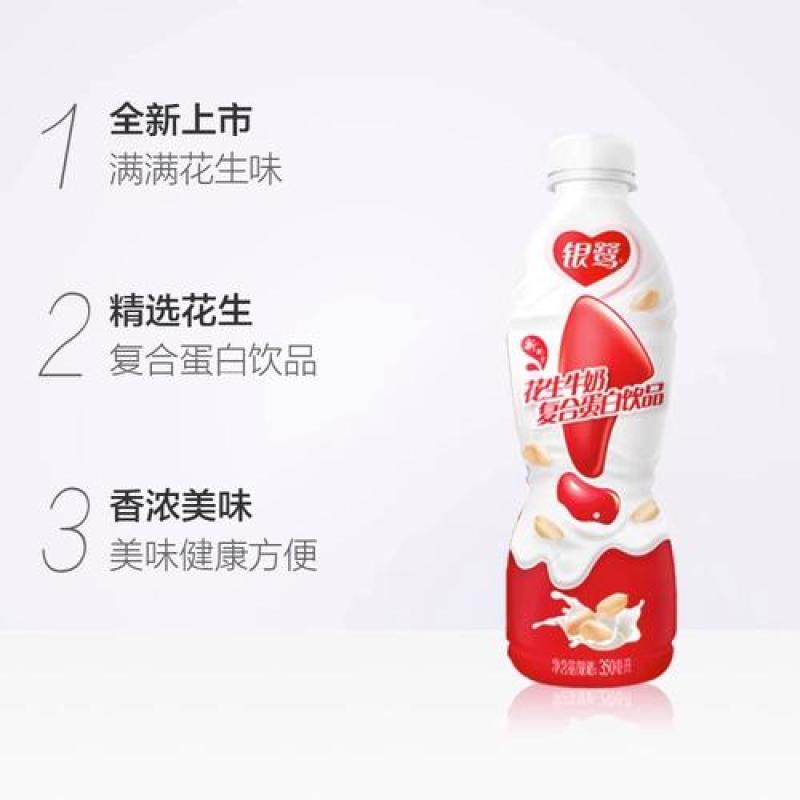 银鹭花生牛奶350ml×6瓶花生复合蛋白饮品