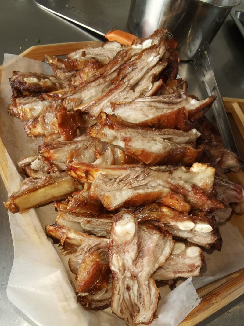 2斤装烧烤羊排生制食材。烧烤夜市排档饭店食材商用批发