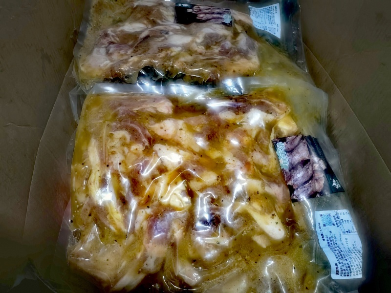 2斤装烧烤羊排生制食材。烧烤夜市排档饭店食材商用批发