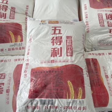 五得利六星超精小麦粉山东菏泽面粉东明面粉50斤包子水饺面条
