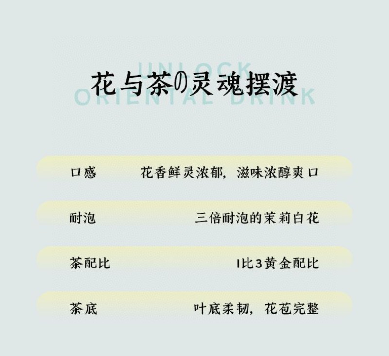 1斤茉莉白茶茶叶寿眉高山陈年老白茶贡眉方块茶饼