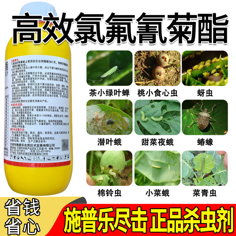 尽击25功夫高效氯氟氰菊酯棉铃虫小菜蛾甜菜夜蛾菜青虫蚜虫