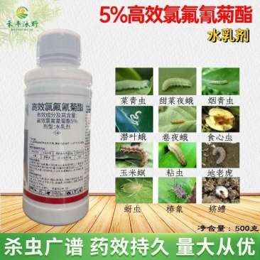 5%高效氯氟氰菊酯广谱性杀虫剂菜青虫食心虫等地上地下