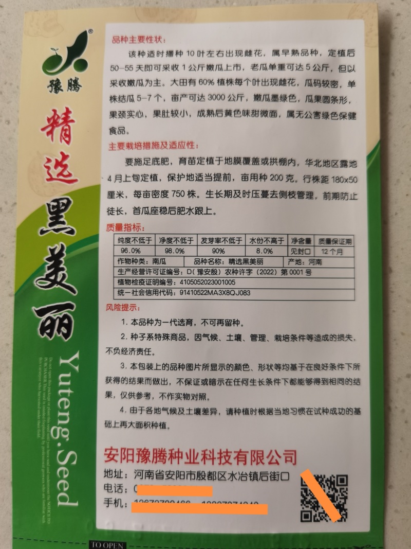 精选纯黑七叶早南瓜种子抗病种植大户专用品种黑青南瓜早熟品