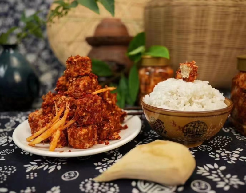 750g装姜丝无油霉豆腐美味手工食用辣酱鲜辣下饭霉豆腐