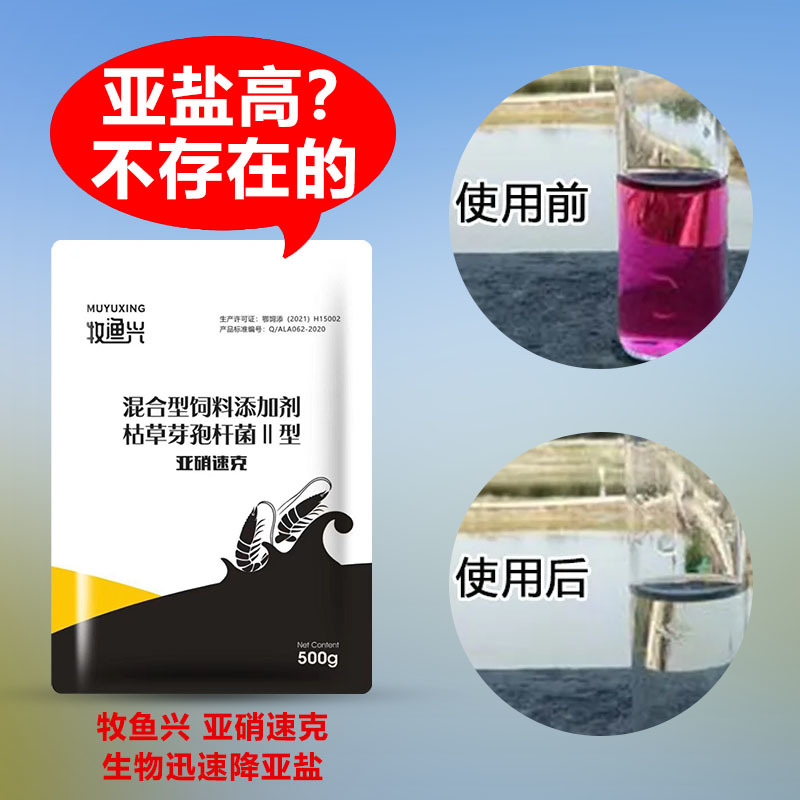 亚硝速克水产养殖专用净化水质鱼虾蟹塘降解亚盐