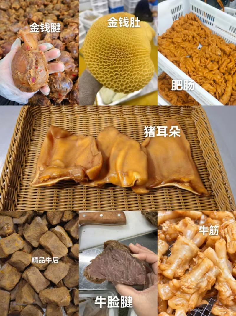 卤味熟食产品包含牛猪鸡鸭