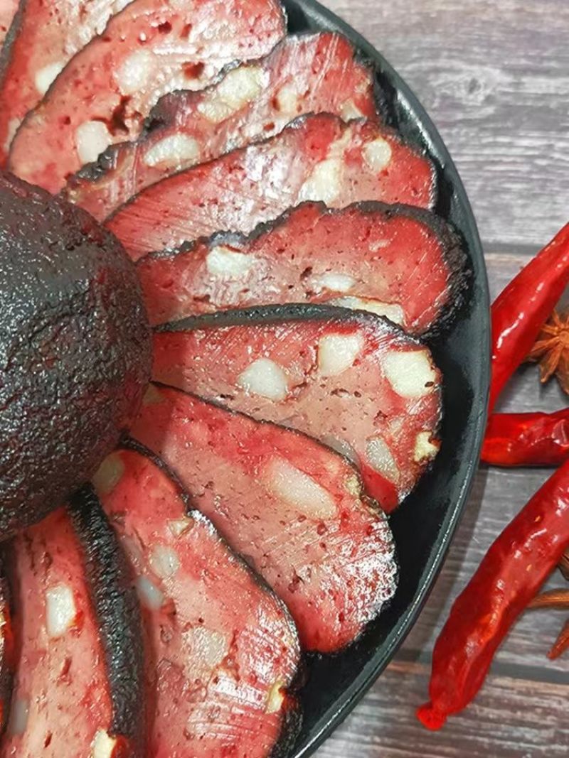 正宗贵州纯手工制作烟熏血豆腐