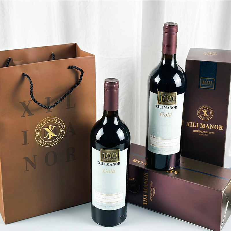 法国百年珍藏干红葡萄酒100分高分品质一手货源源头直供
