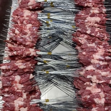 羊肉串铁歉小串，厂家批发一首货源
