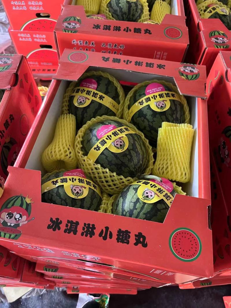 潍坊全美2K西瓜小糖丸西瓜手剥皮西瓜冰淇淋西瓜