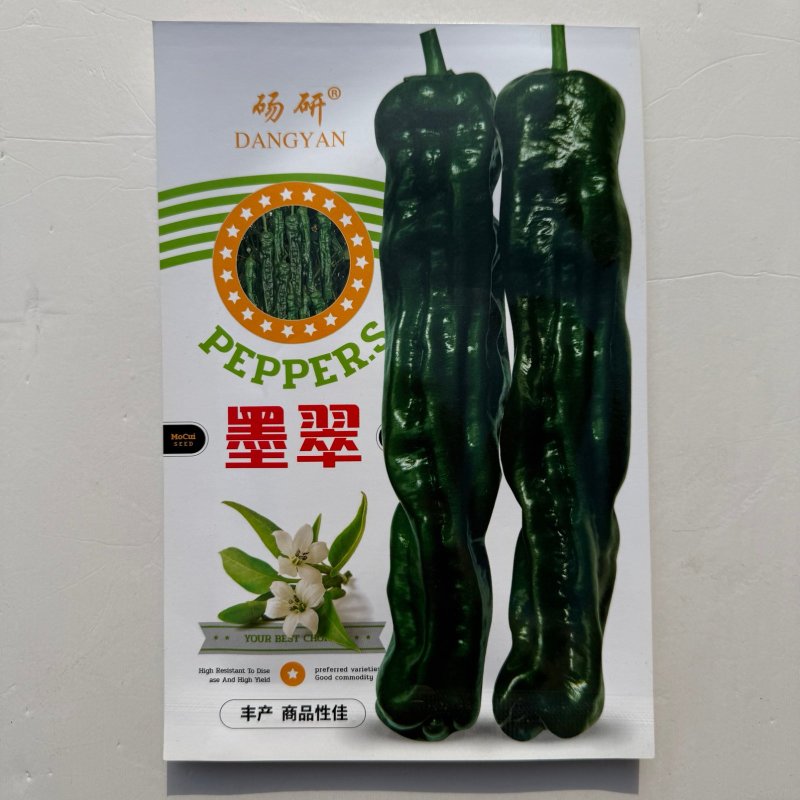 墨翠皱皱辣椒种子香辣皱皮椒种子特辣薄皮香辣型皱皮椒杂交种