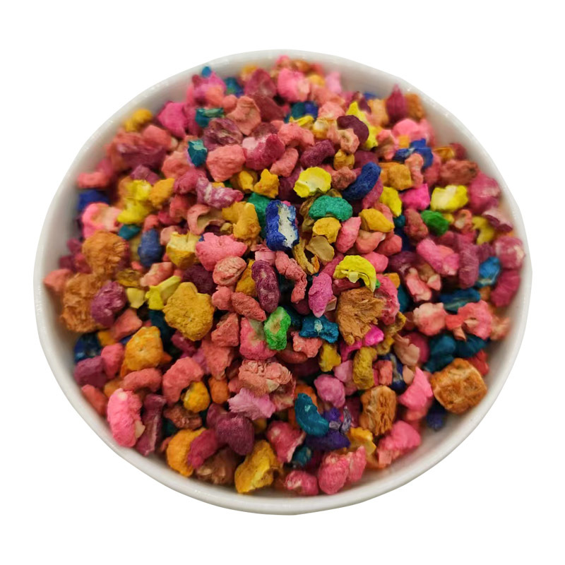 河北灵寿县染色玉米芯纳米香石颗粒，箱包填充白色玉米芯