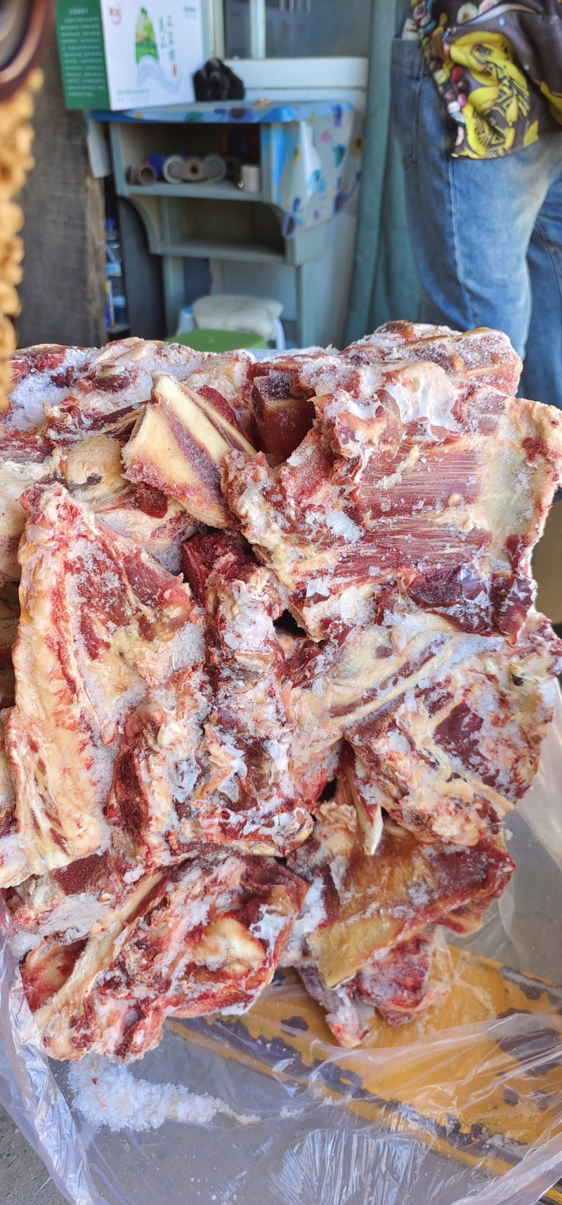 【牛胸骨】当地草原黄牛肉小胸叉，有肉有筋带脆骨，袋装