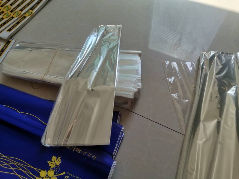 葡萄园不干了出售闲置阳光玫瑰葡萄蓝色包装内袋透明内袋腰封