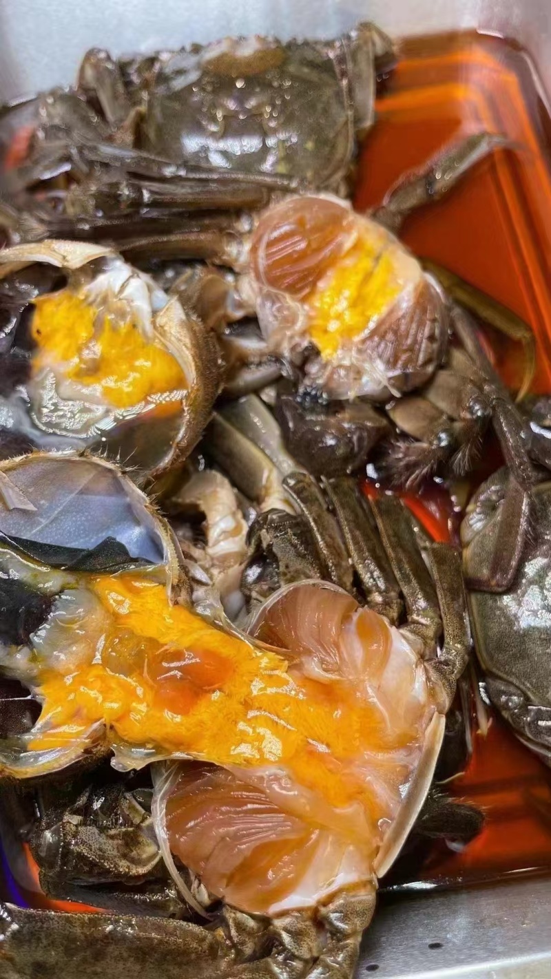 辽宁盘锦，蟹小卤，**的鲜味体验，全部手工制作，美味佳肴