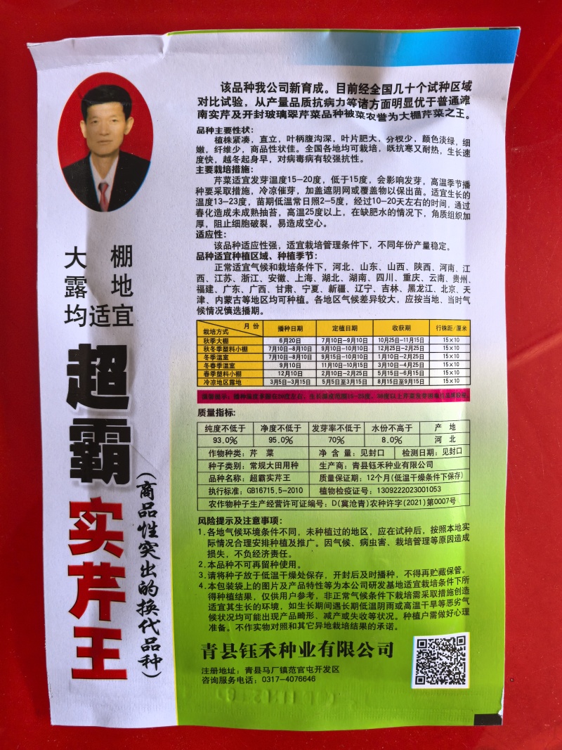 超霸实芹王芹菜种子抗寒耐热天津实心芹味浓香