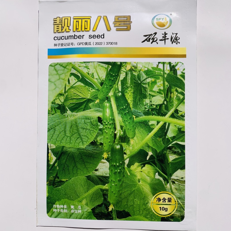 靓丽八号水果黄瓜种子强雌高产农家阳台盆栽春秋季播小黄瓜