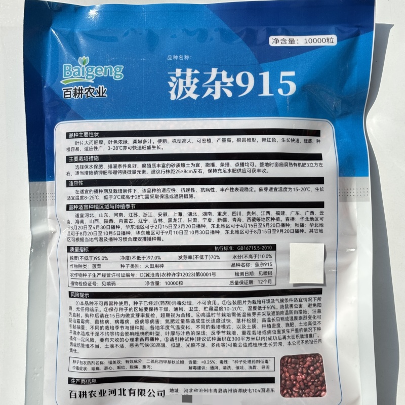 菠杂915菠菜种子春秋冬季菠菜种子耐寒直立大叶肉厚蔬菜
