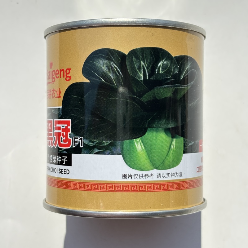 黑冠青梗菜种子四季耐寒耐热黑叶油菜种籽阳台上海青蔬菜