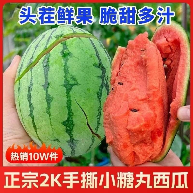 2k西瓜，皮薄，甜度高，个头小，是真正的手掰西瓜。
